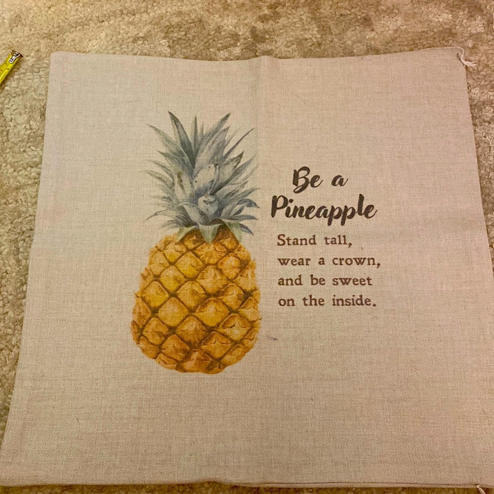 Pineapple Pillow cover NWT